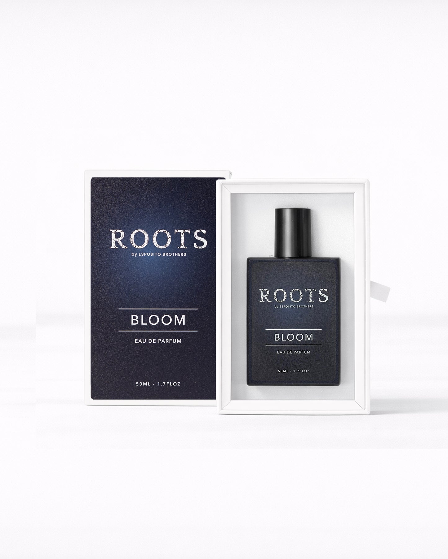 Bloom Eau de Parfum bottle with soft floral notes by ROOTS London