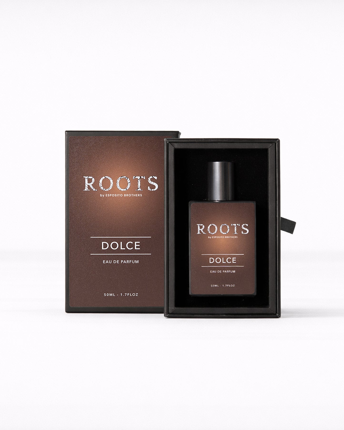Dolce Eau de Parfum bottle with smooth sweet depth by ROOTS London