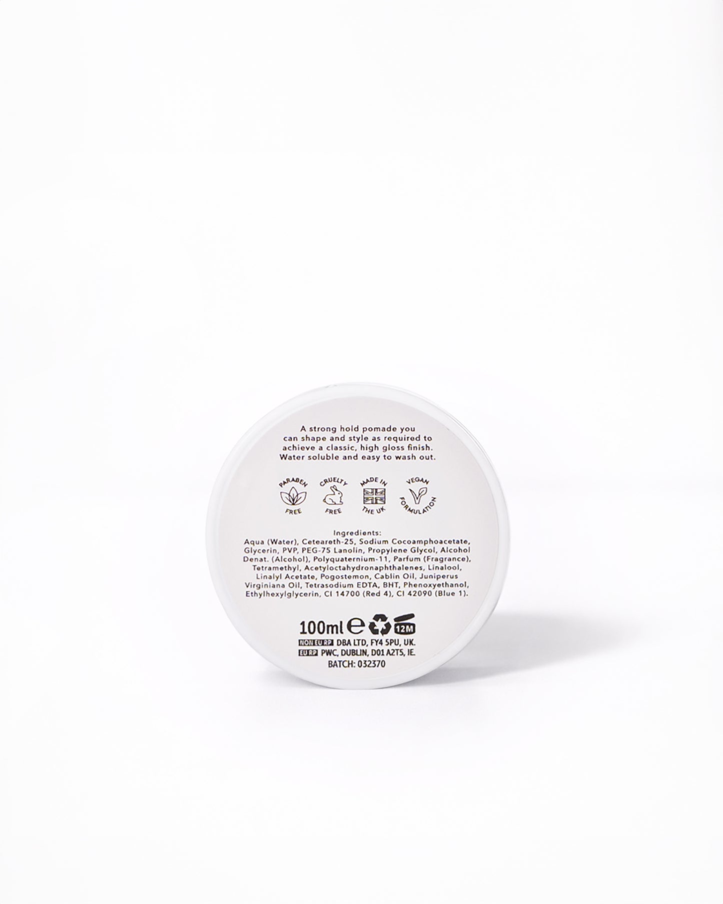 Pomade structured hold and classic definition by ROOTS London