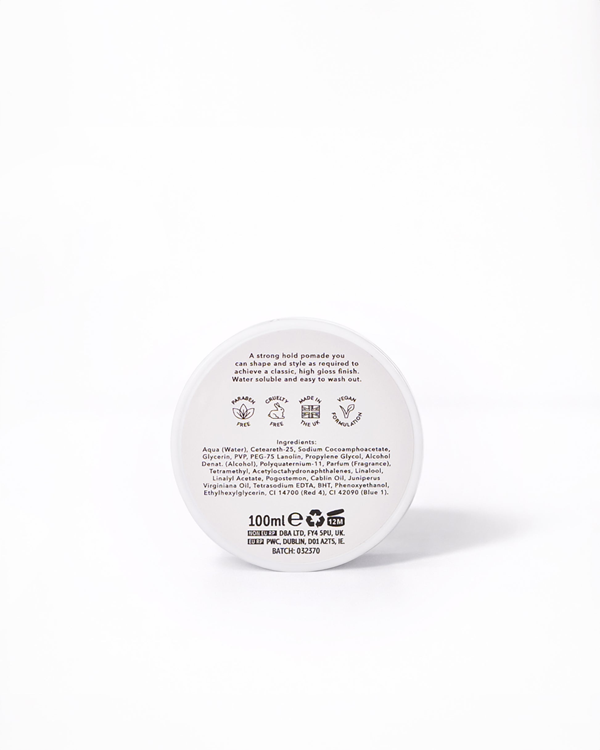 Pomade structured hold and classic definition by ROOTS London