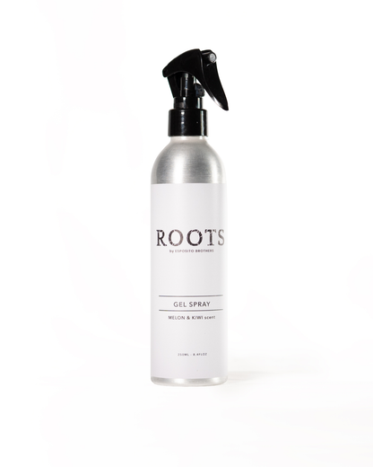 Gel Spray hair styling product by ROOTS London strong hold